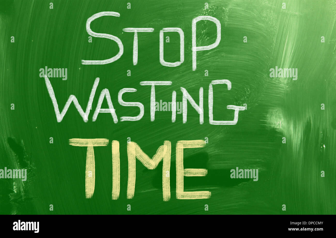 Stop Wasting Time Concept Stock Photo Alamy Stop Wasting Time Concept Stock Photo Alamy