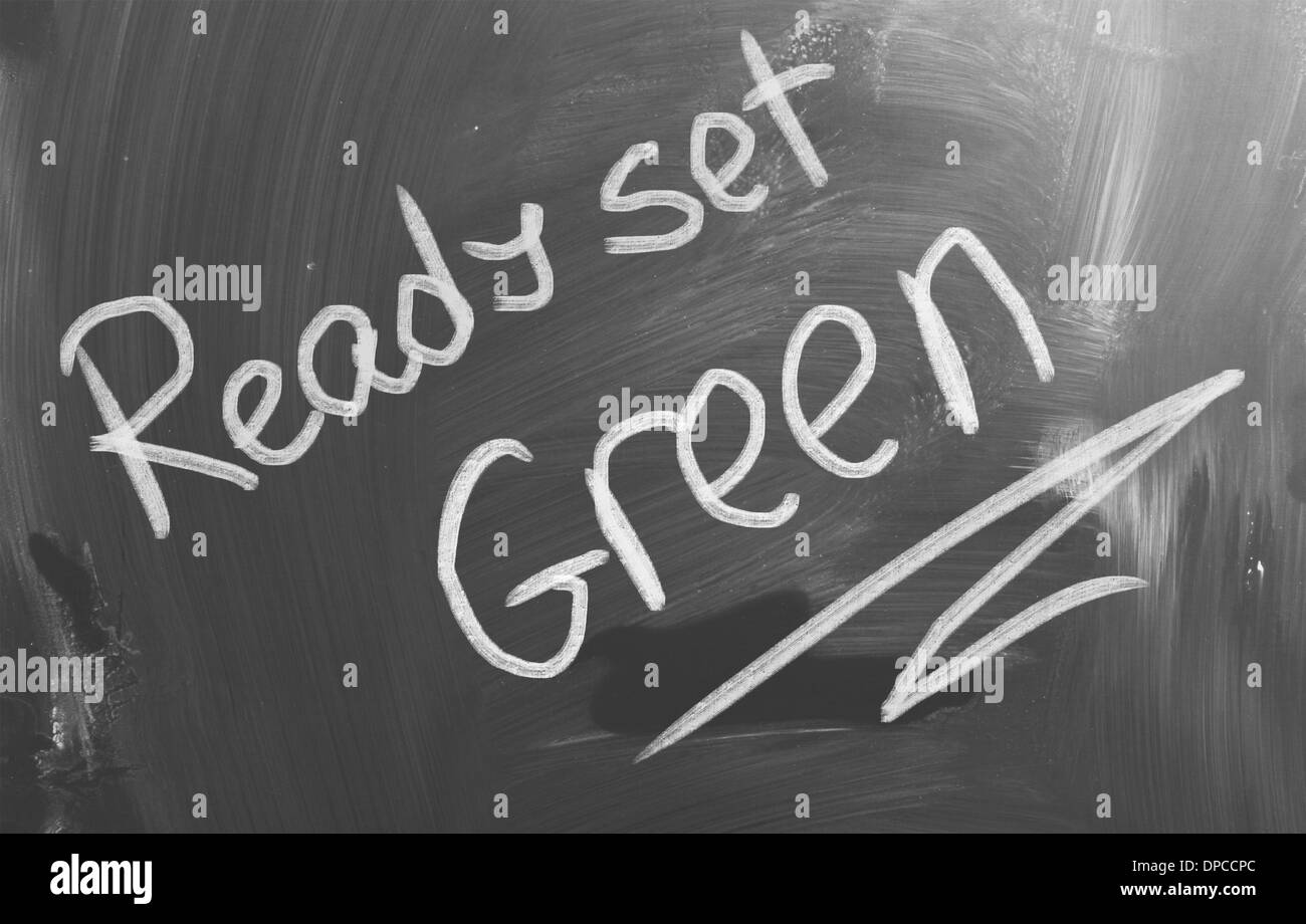 Ready Set Green Concept Stock Photo - Alamy