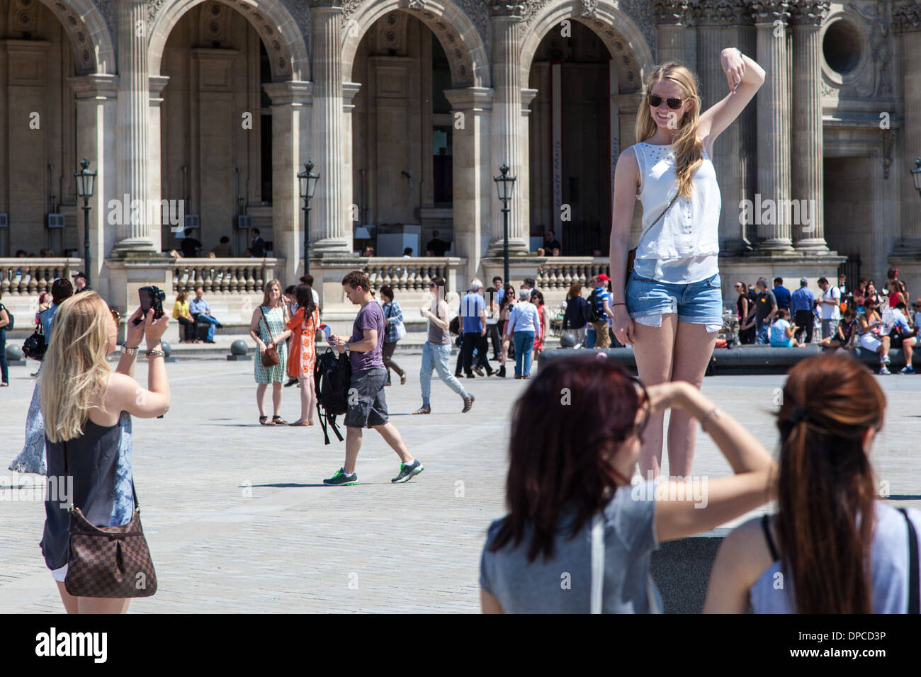 Paris, the Louvre Museum Stock Photo