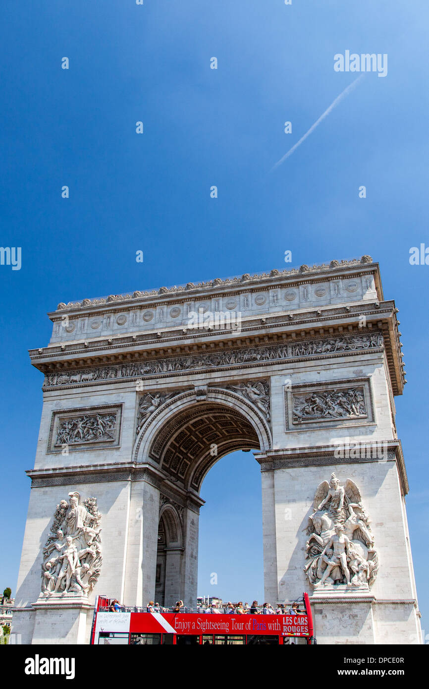 Arc de Triomphe, Paris Stock Photo