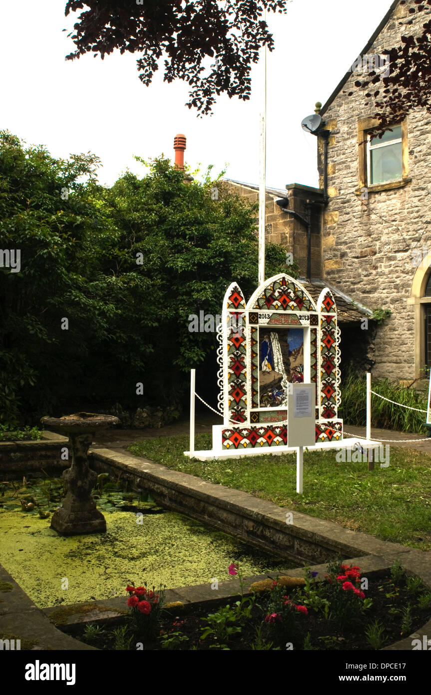 the Derbyshire well-dressings Stock Photo