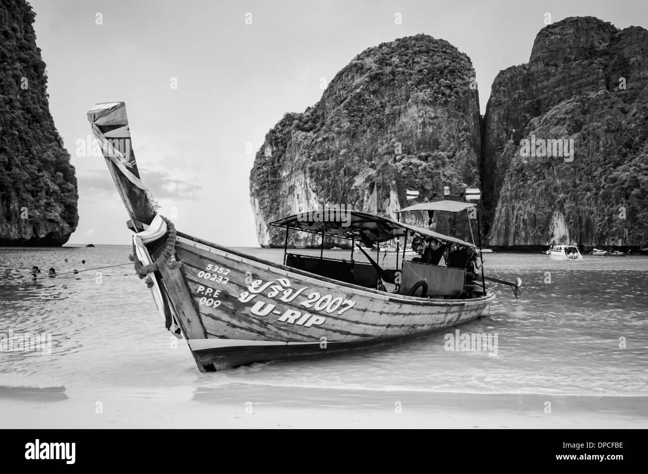 Long tail boat Koh phi phi, Thailand, Asia Stock Photo