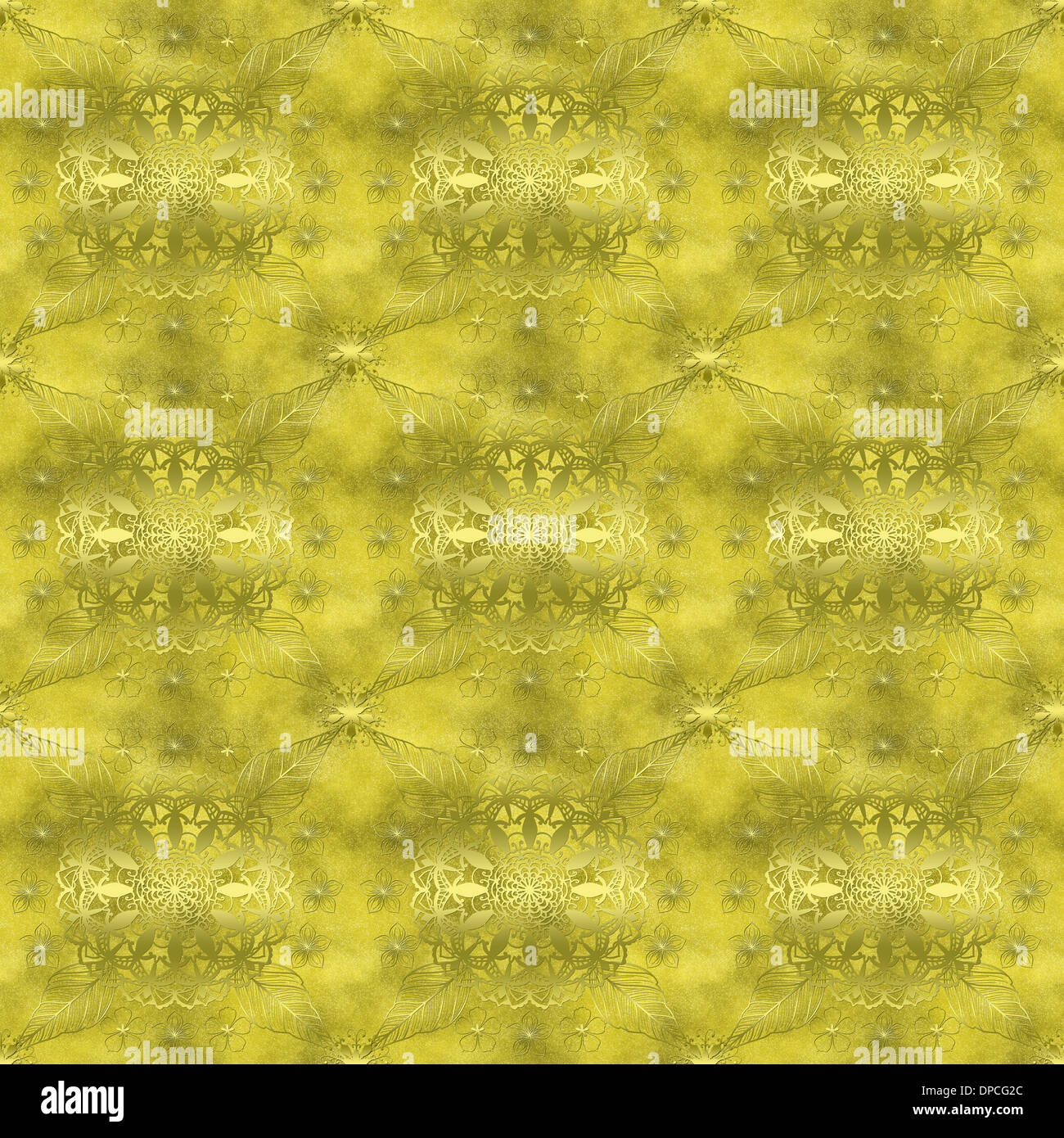 Seamless golden pattern on a golden background Stock Photo - Alamy