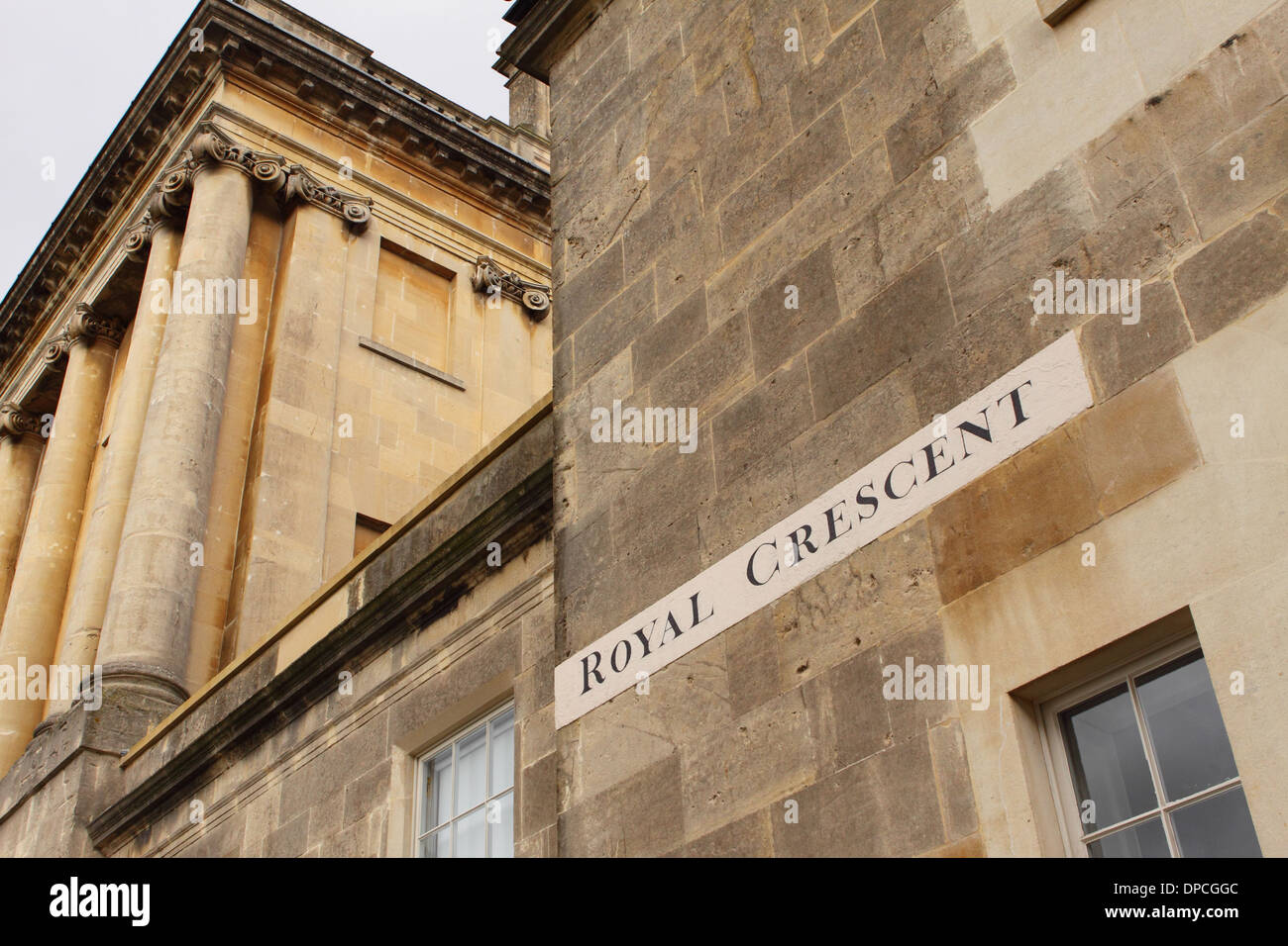 Royal Crescent Bath England UK Stock Photo