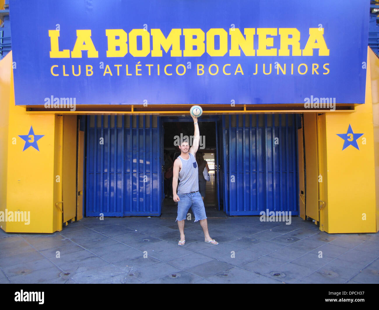 Boca soccer Stadium Home of Boca Juniors, Buenos Aires, Argentina Stock Photo