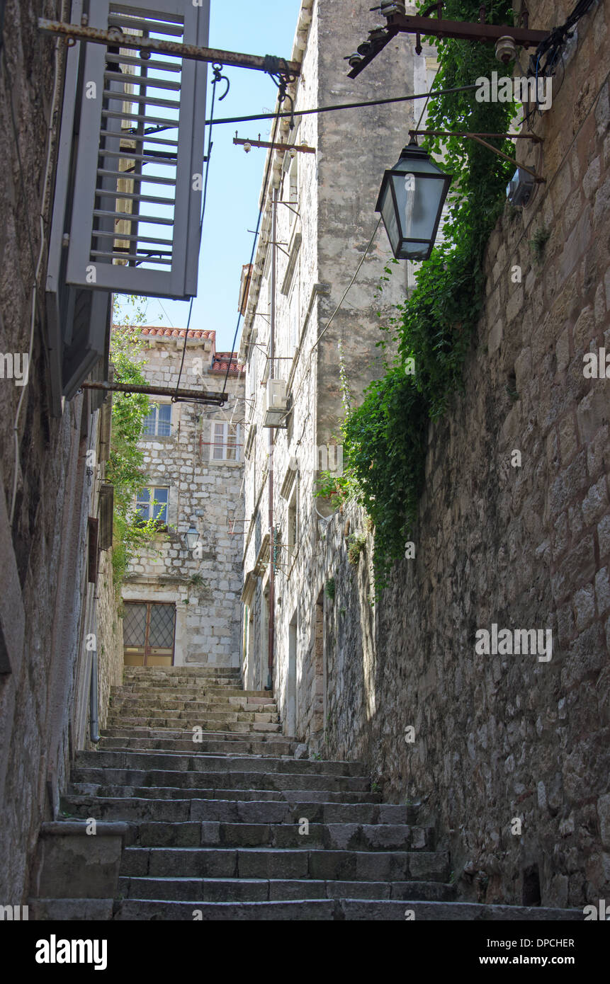 An alley in Croatia 'Dubrovnik' Stock Photo