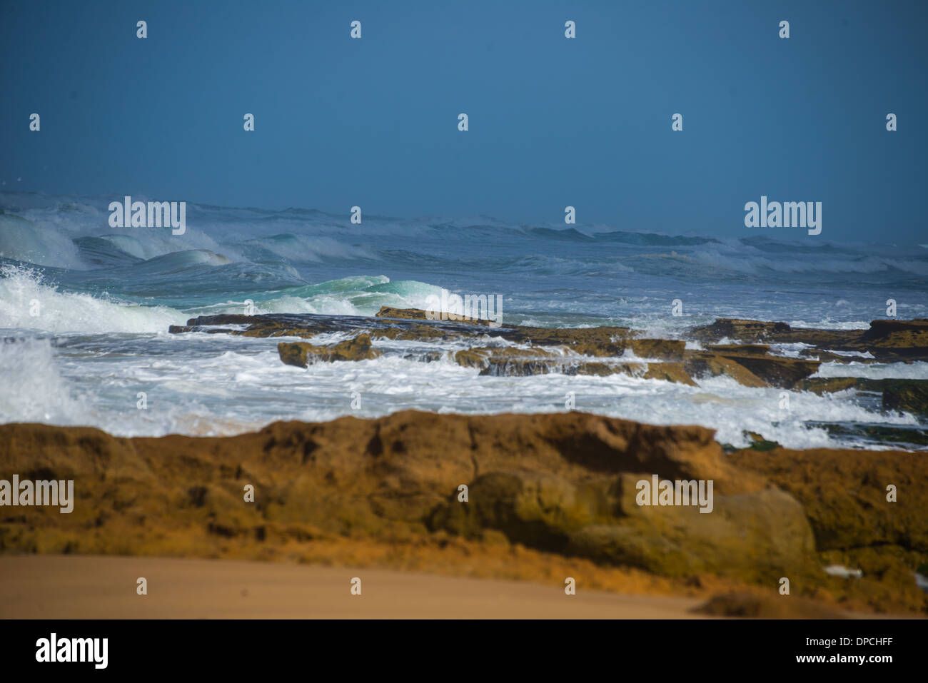 Ocean waves and beach Gunnamatta Australia and St Andrews beach