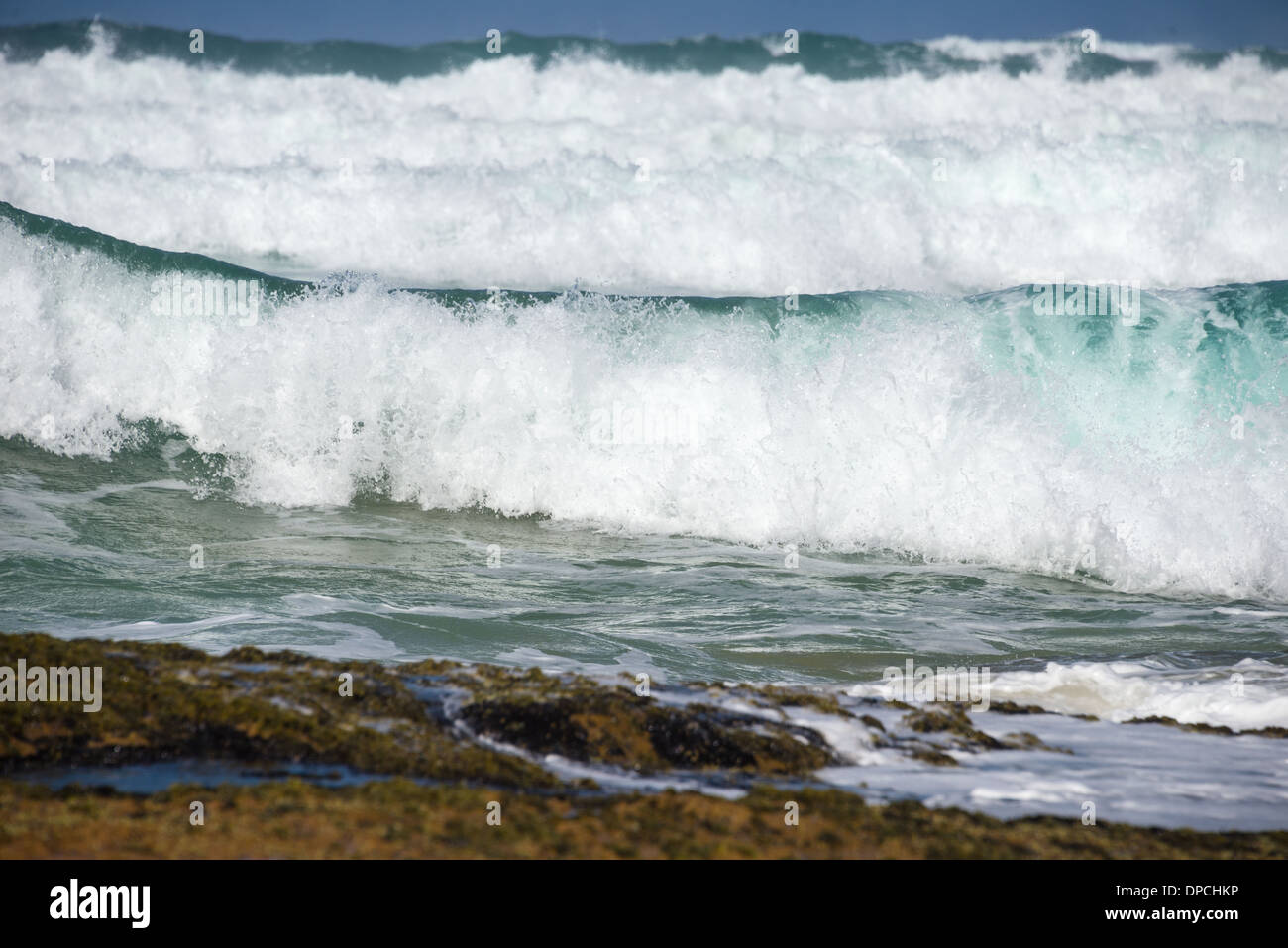 Ocean waves and beach Gunnamatta Australia and St Andrews beach
