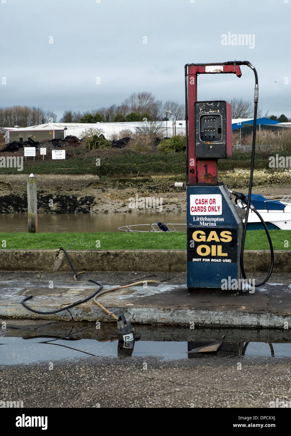 Fuel pumps at Littlehampton Marina, West Sussex, . Picture by Julie
