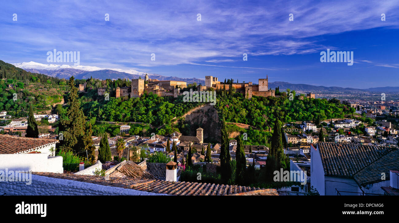 The Alhambra palace Granada Andalucia Spain Stock Photo