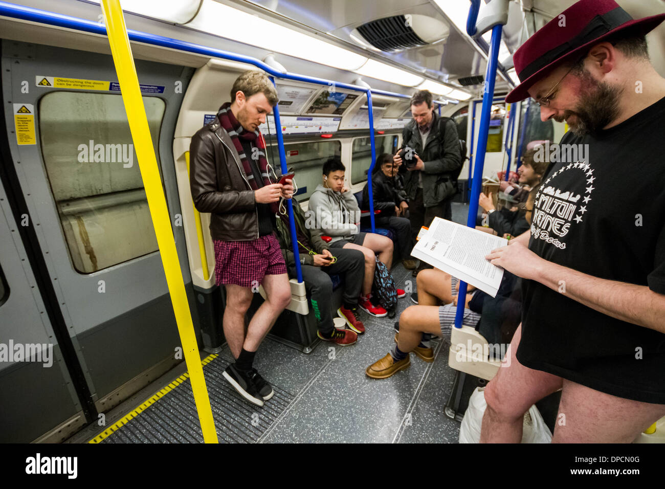 336 London Underground No Pants Subway Ride Stock Photos, High-Res