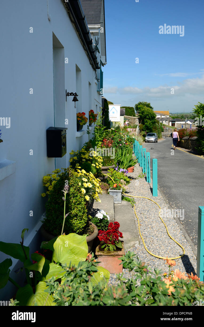 shop house building front ardmore village waterford ireland summer tidy neat town Stock Photo