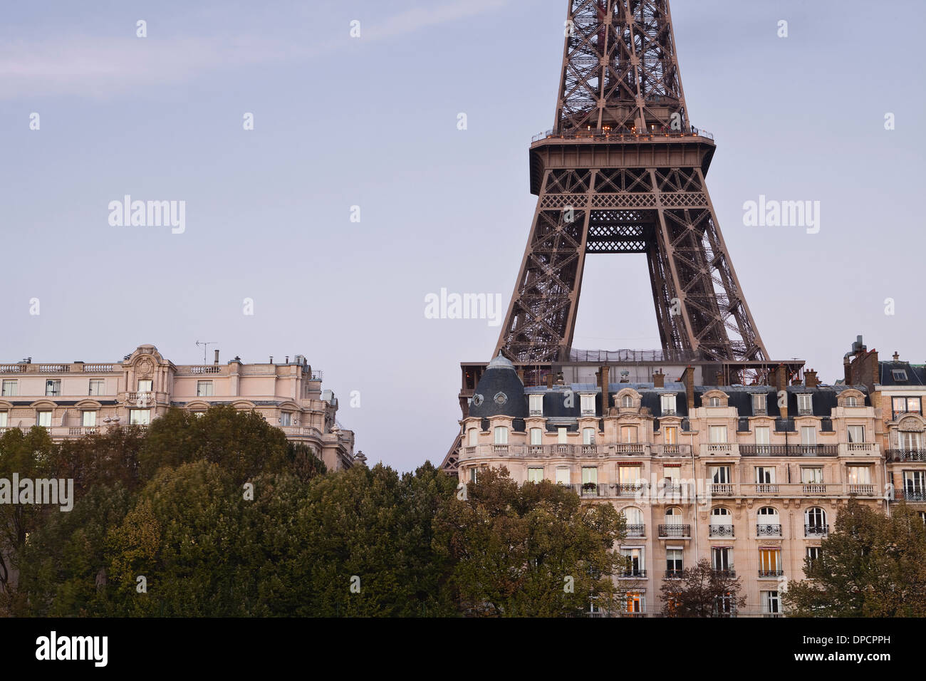 The Eiffel Tower in Paris, France. Stock Photo