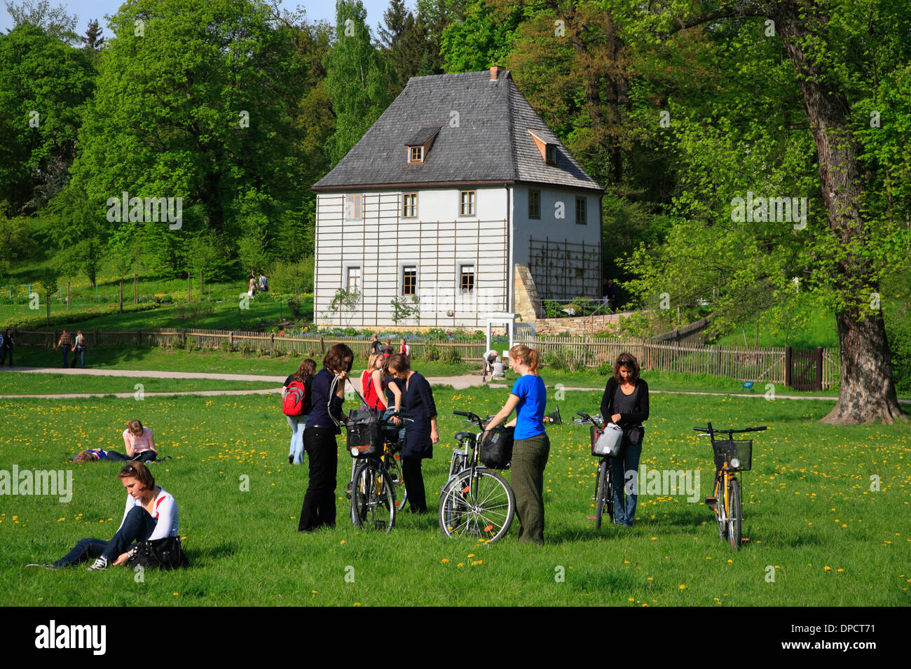 Goethe Garden House in Ilm Park, Weimar, Thuringia, Germany Stock Photo