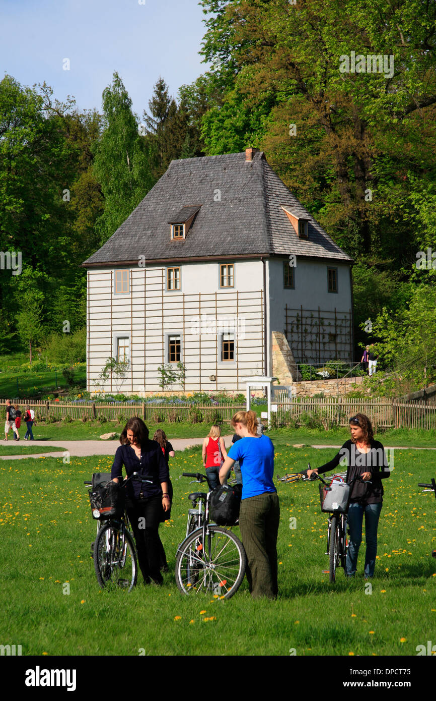 Goethe Garden House in Ilm Park, Weimar, Thuringia, Germany Stock Photo