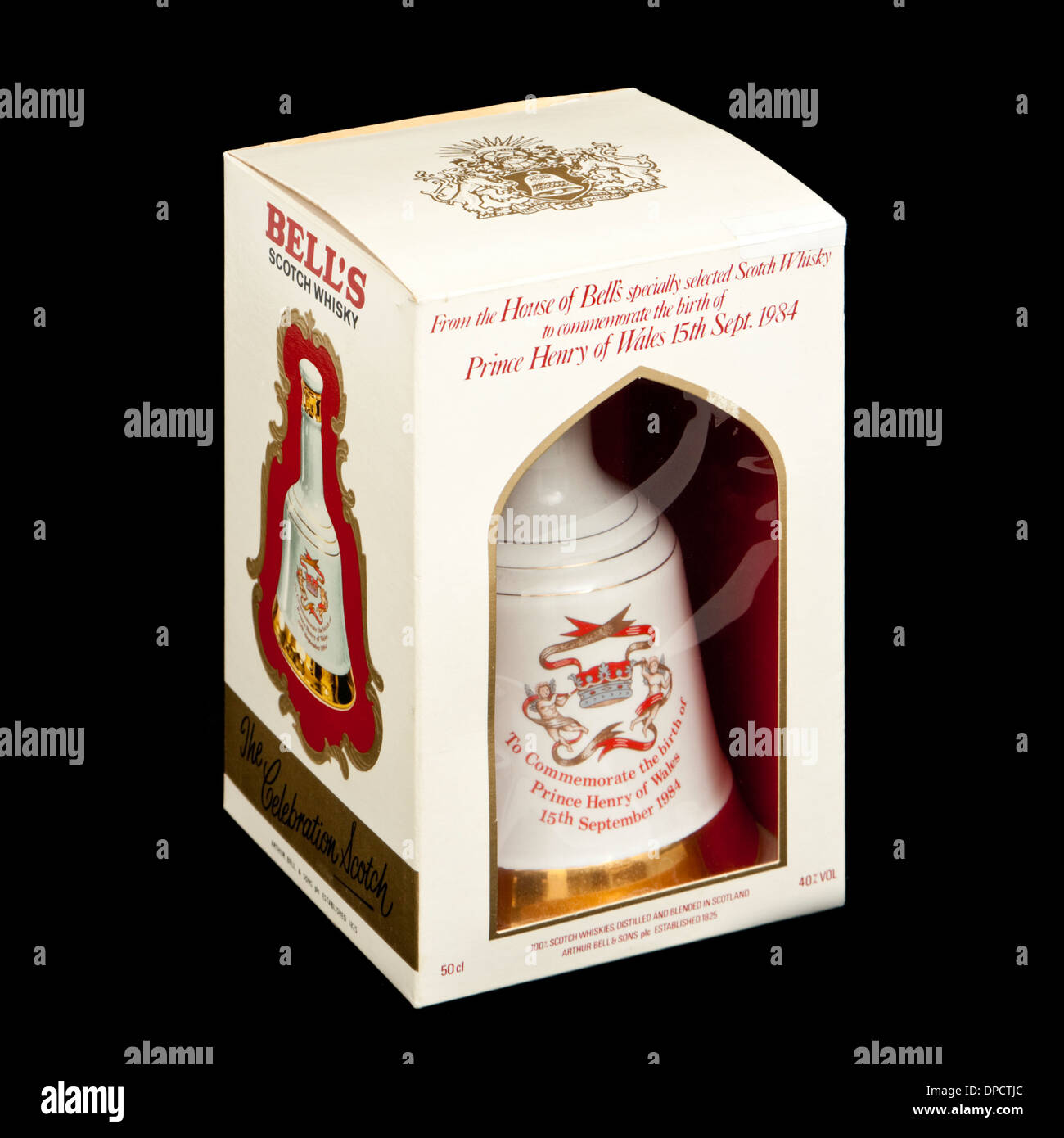 Bell's Scotch Whisky porcelain Royal Decanter made by Wade, commemorating the Birth of Prince