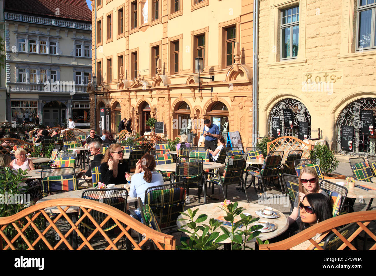 Gotha, Restaurant and Cafe Ratskeller, Thuringia, Germany, Europe Stock Photo