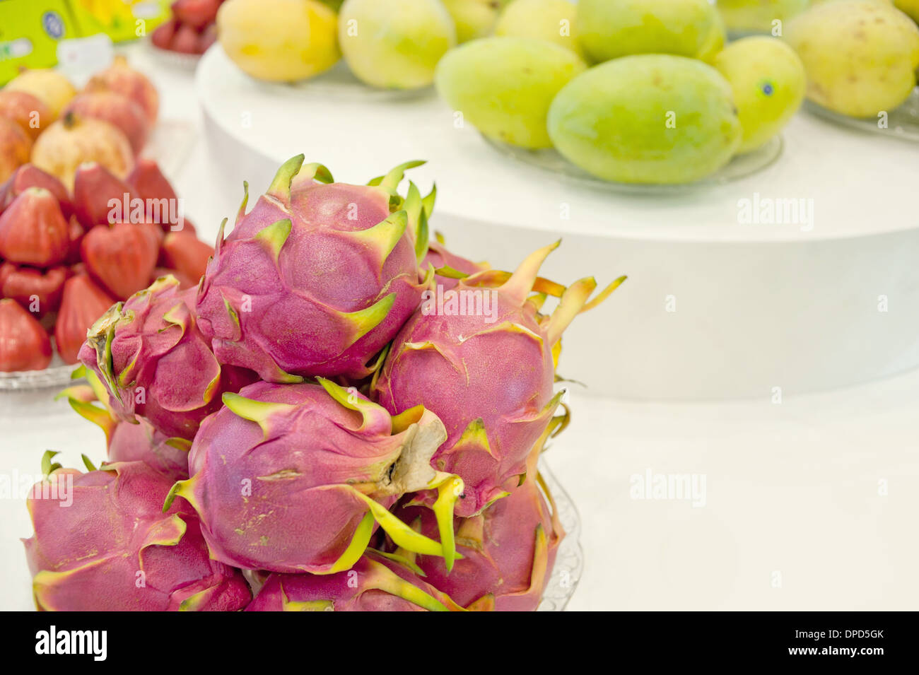 Fresh mango, dragon fruit Stock Photo Alamy