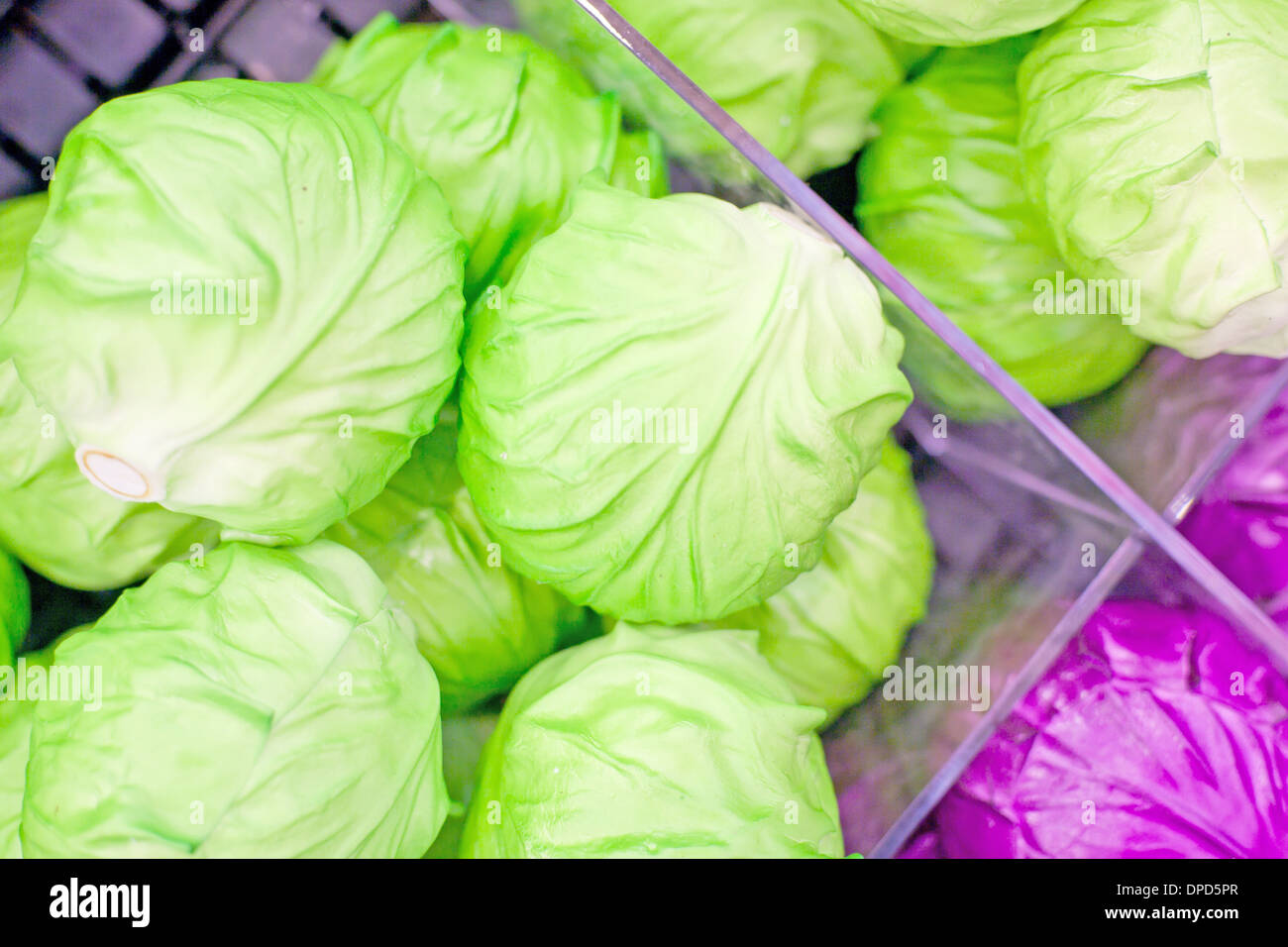Fresh vegetables on the shelves Stock Photo