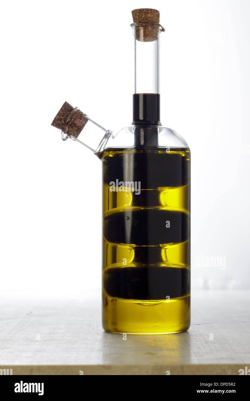 Olive Oil and Balsamic Vinegar Stock Photo