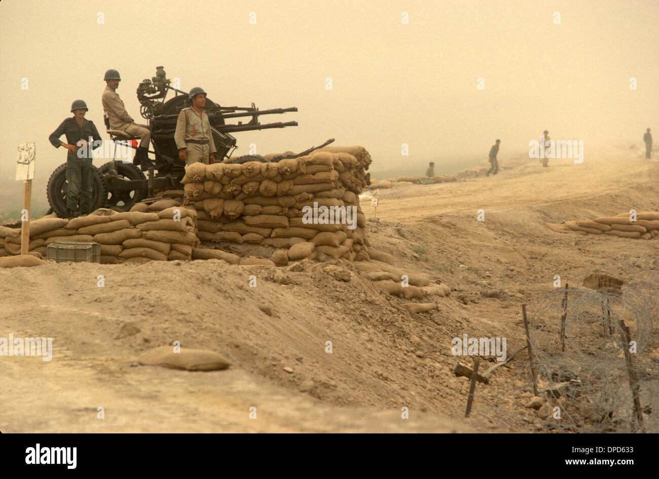 Iran Iraq war also known as First Persian Gulf War or Gulf War. 1984 1980s HOMER SYKES Stock Photo