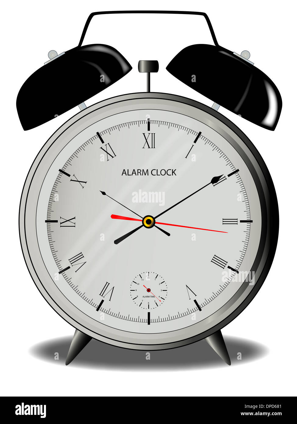 A traditional style alarm clock with external bells Stock Photo Alamy