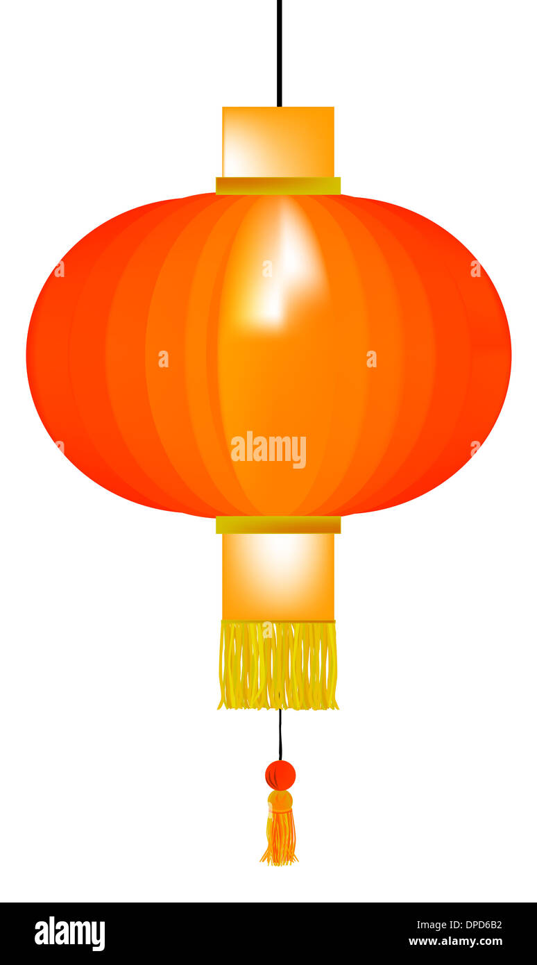 A typical Chinese paper lantern Stock Photo Alamy