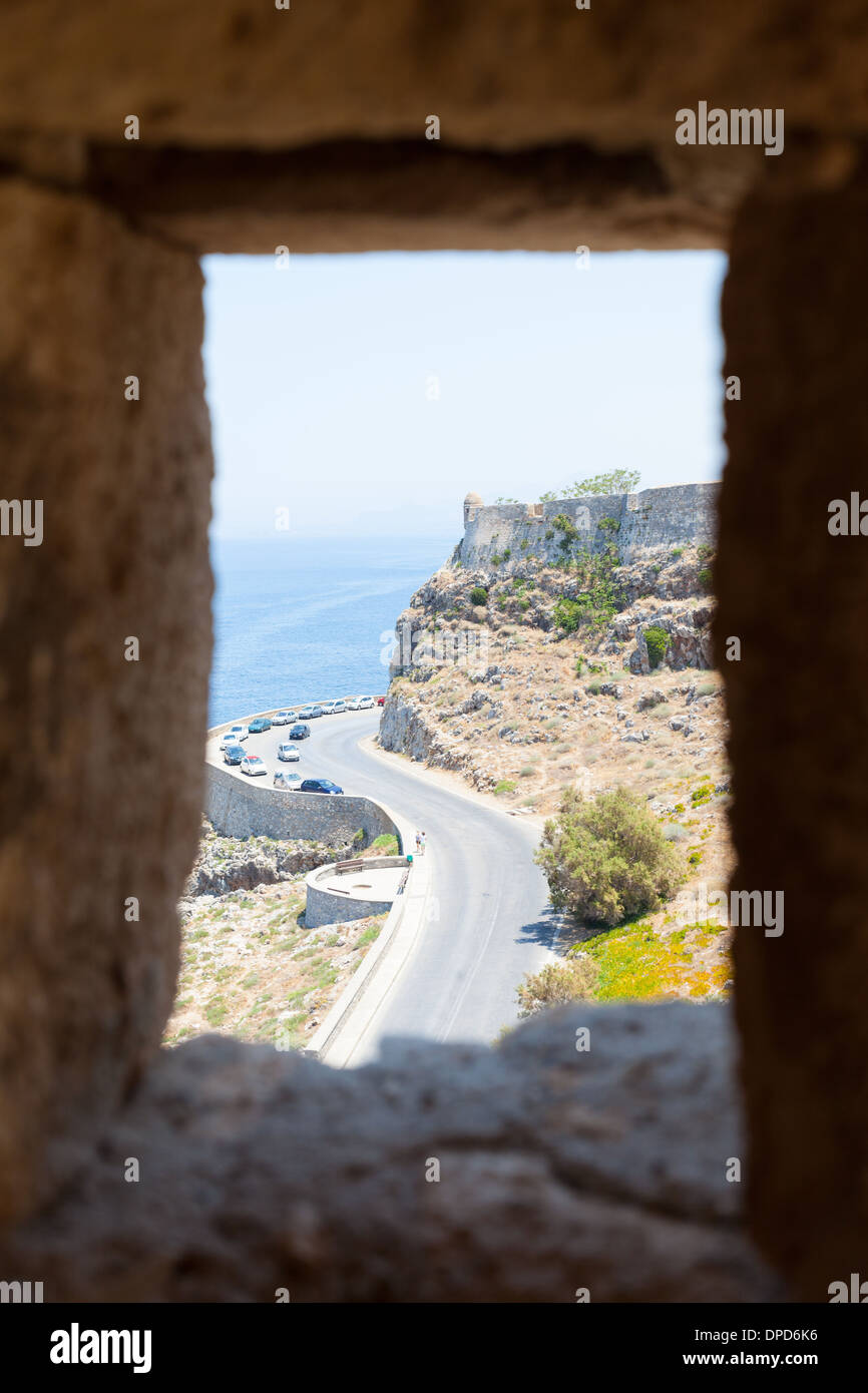 View from the battlement of the Venetian fortress of Rethymno, Crete Island, Greece Stock Photo
