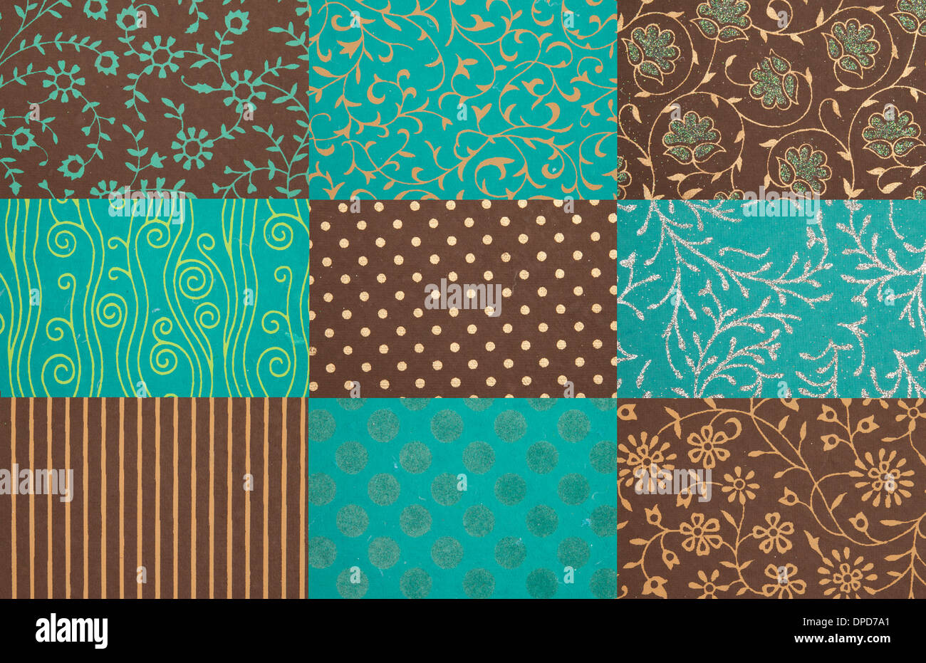 Handmade Texture Designs Handmade paper textures assortment Stock Photo - Alamy