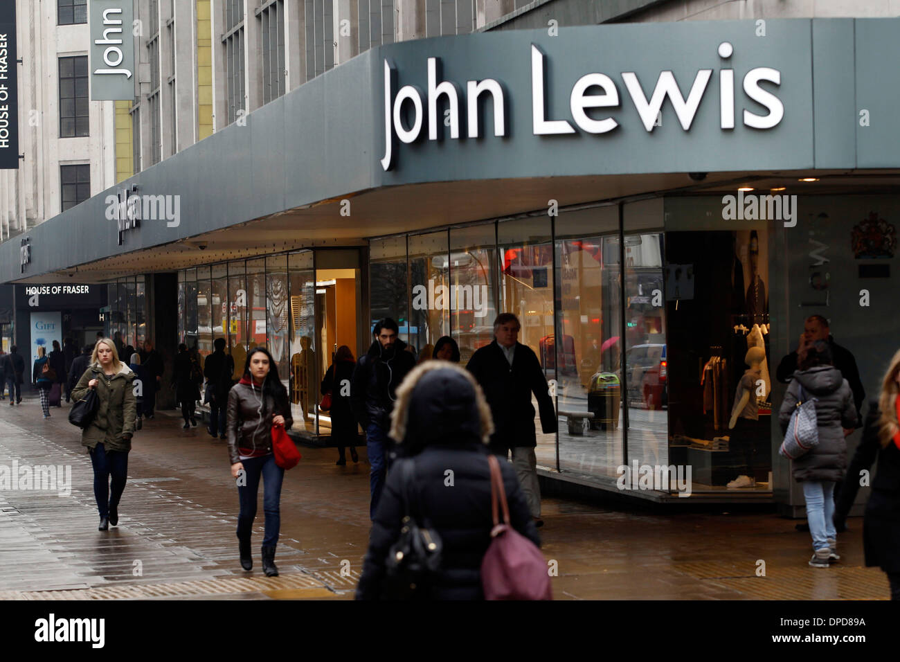 John Lewis flagship Oxford Street store in central London Stock Photo