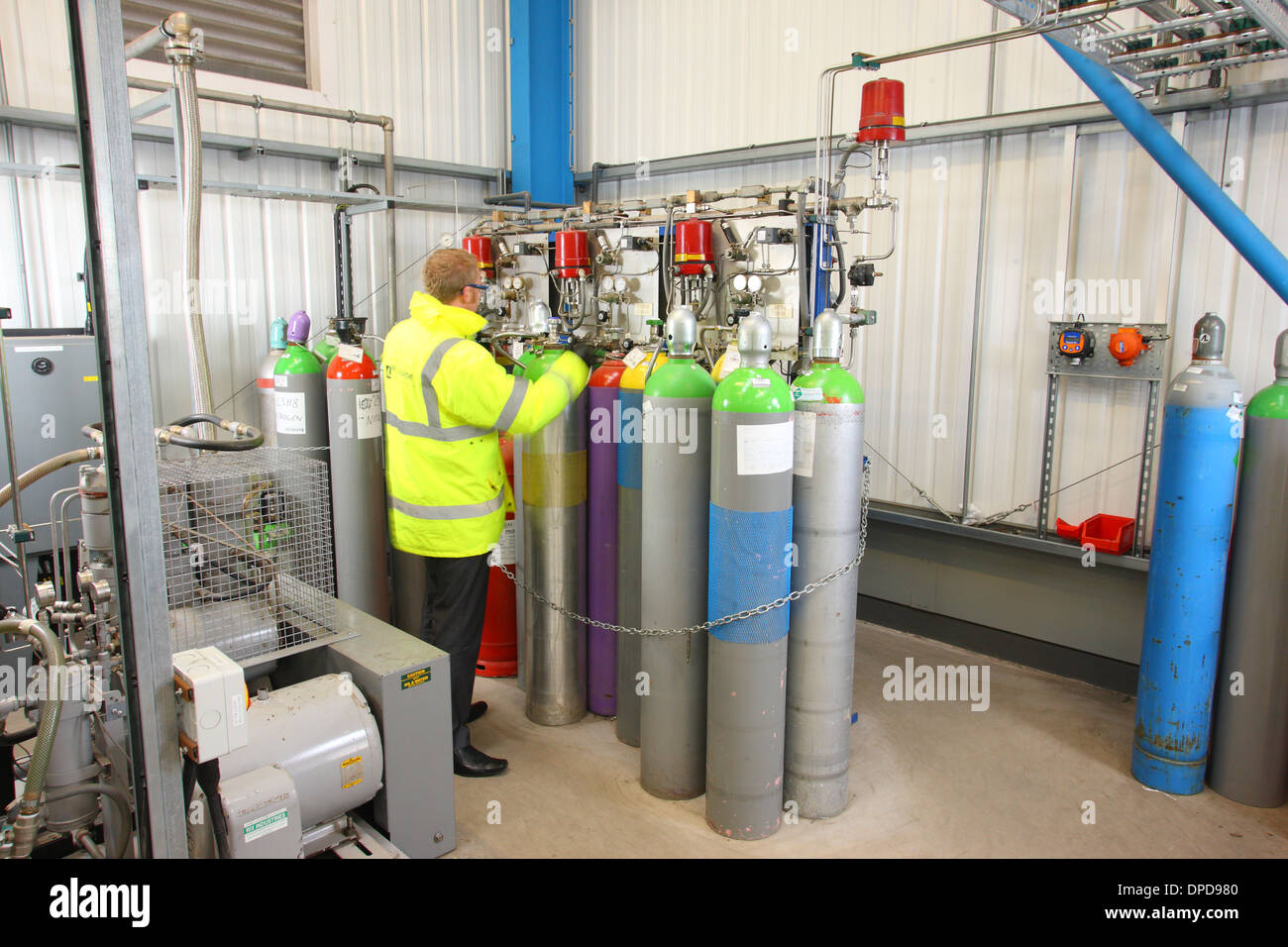 Gas Cylinder Industry Stock Photo Alamy