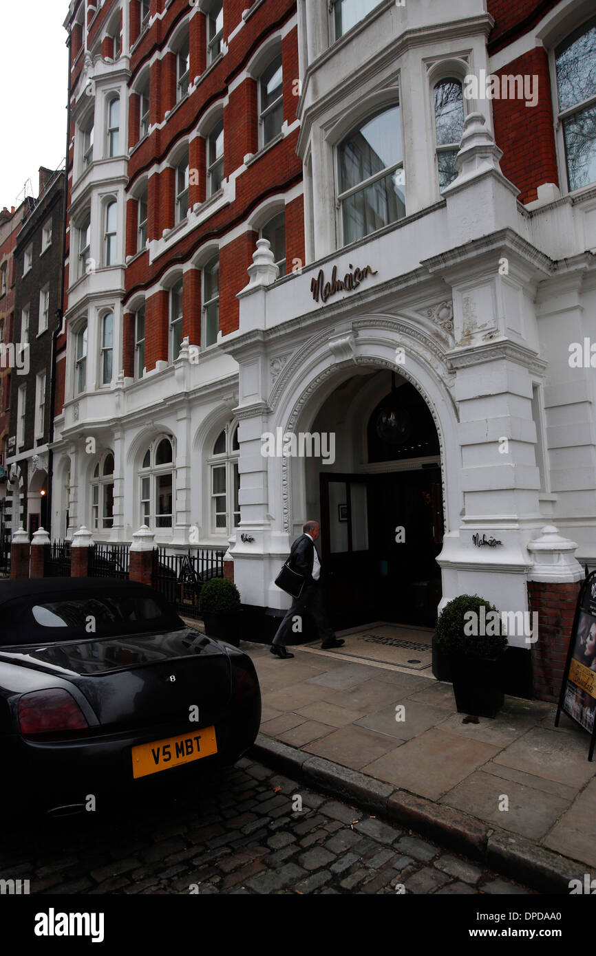 Malmaison London hotel at Charterhouse Square in London, Stock Photo