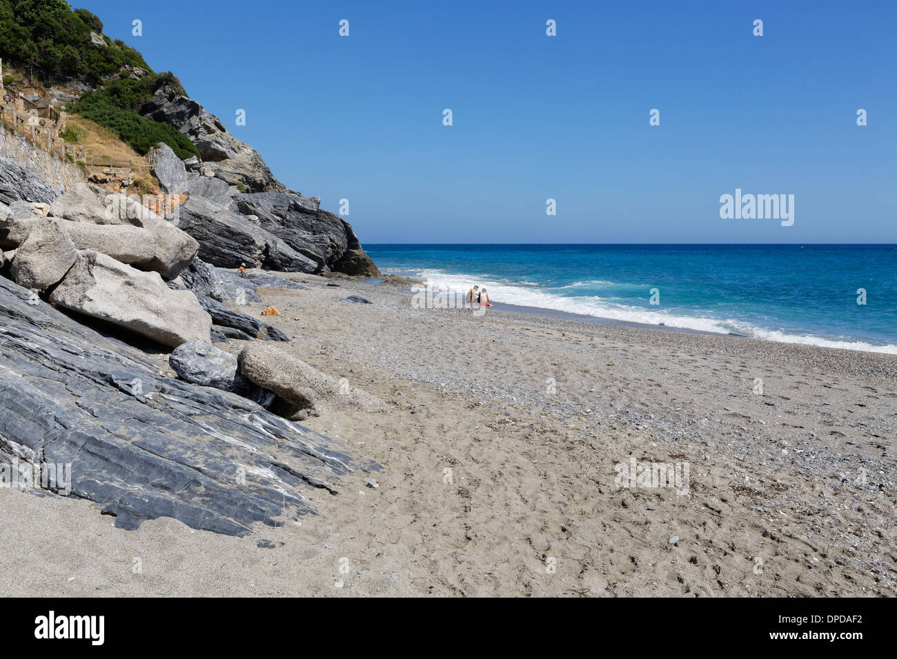Turkey, Turkish Riviera, Beach West of Alanya Stock Photo