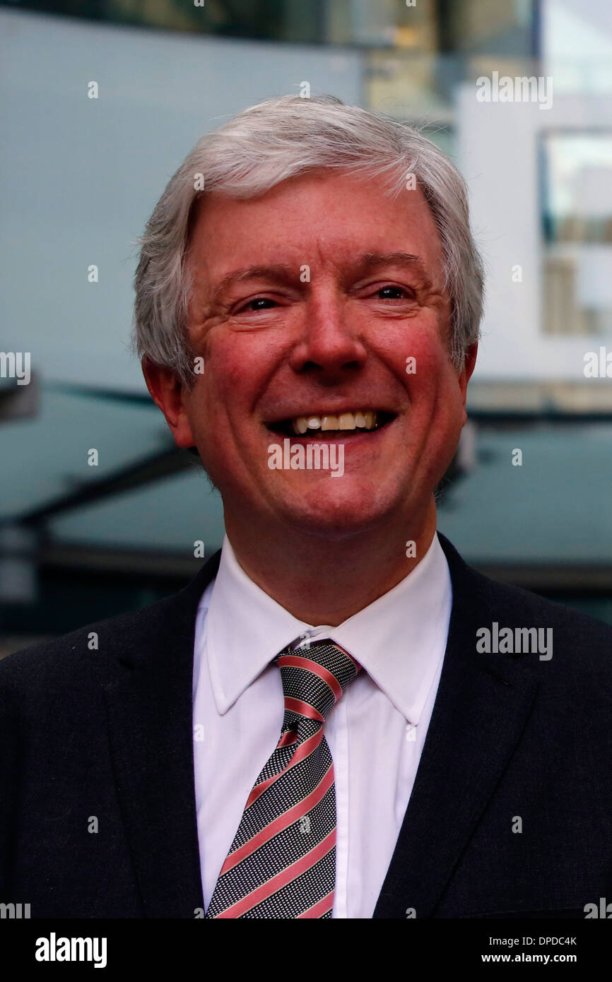 New BBC boss Tony Hall arrives to BBC Broadcasting House Stock Photo