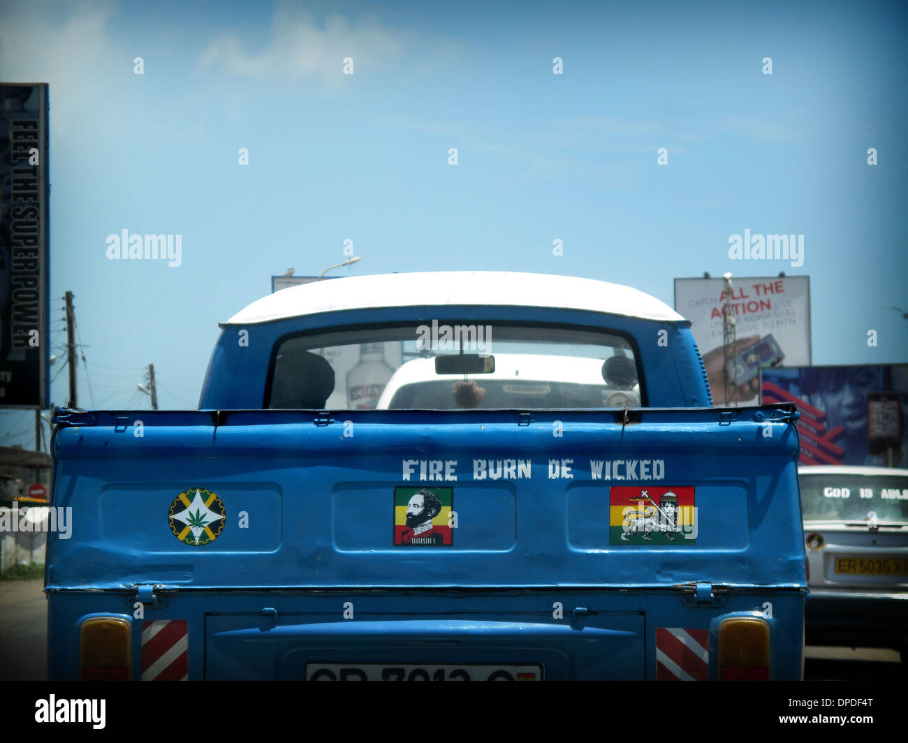 Funny Sign On Vehicle In Ghana Stock Photo Alamy