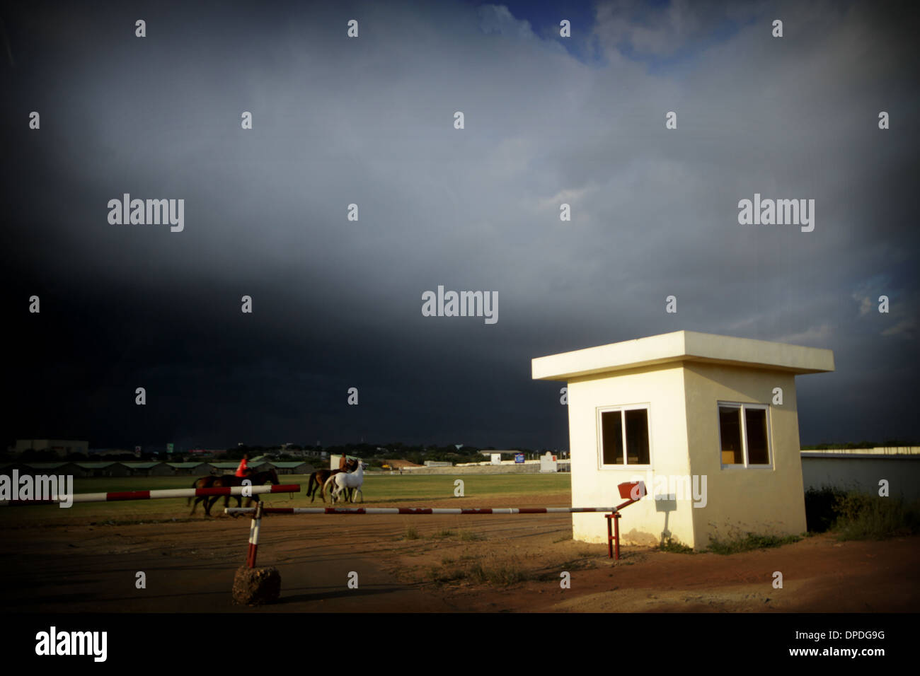 Accra horse-racing track Stock Photo
