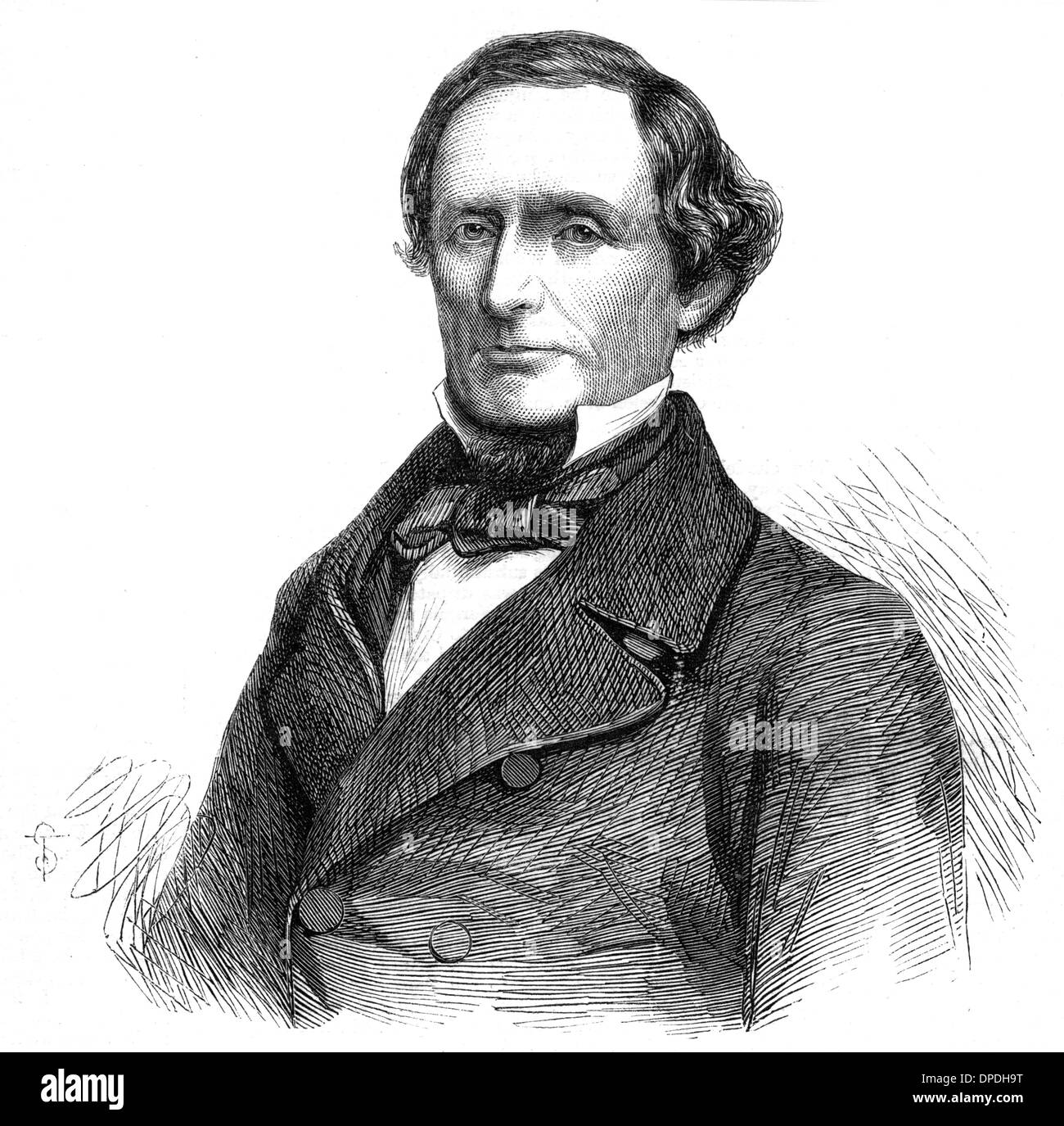 Jefferson davis president of the confederacy hires stock photography