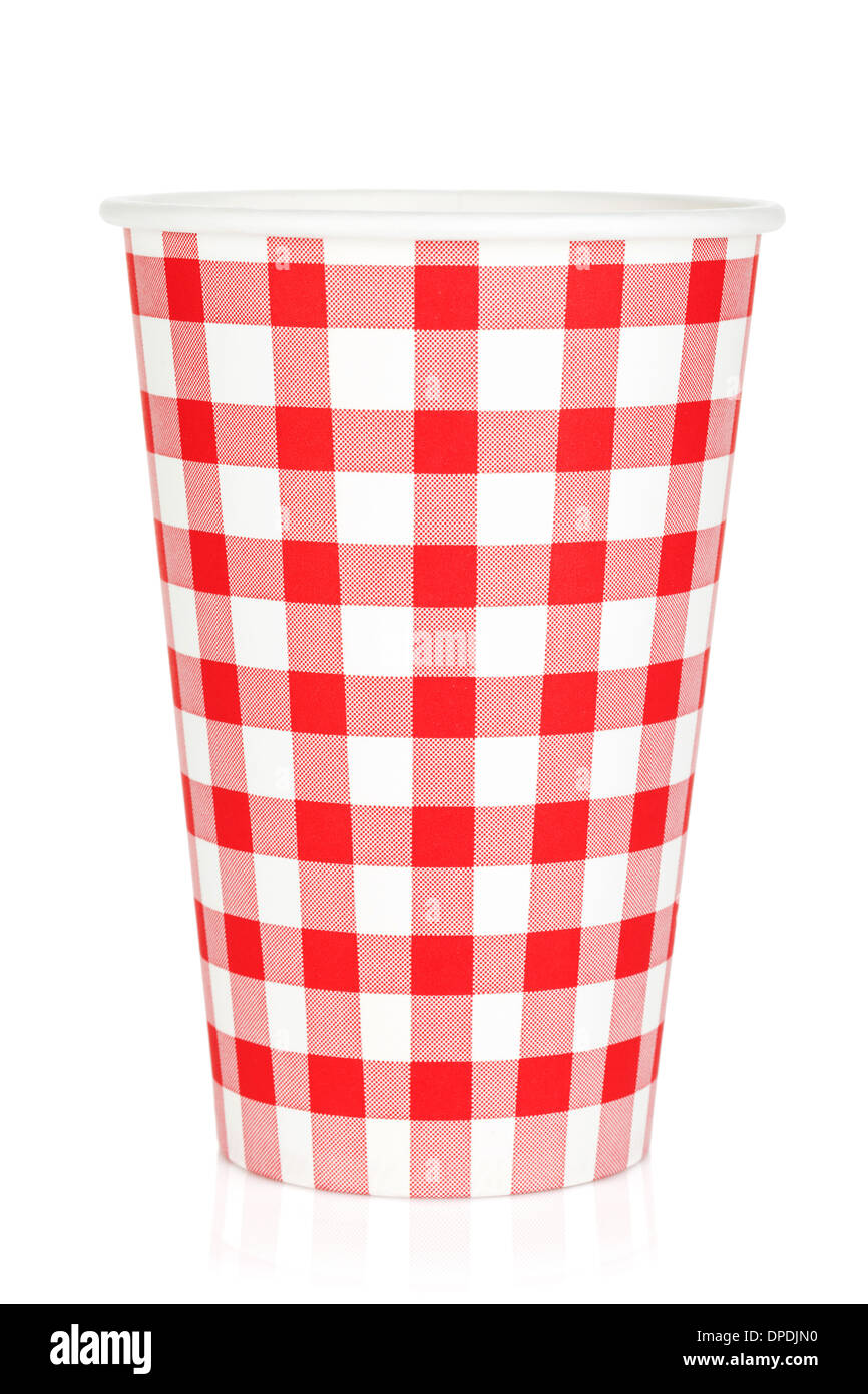Disposable paper cup. Isolated on white background Stock Photo - Alamy