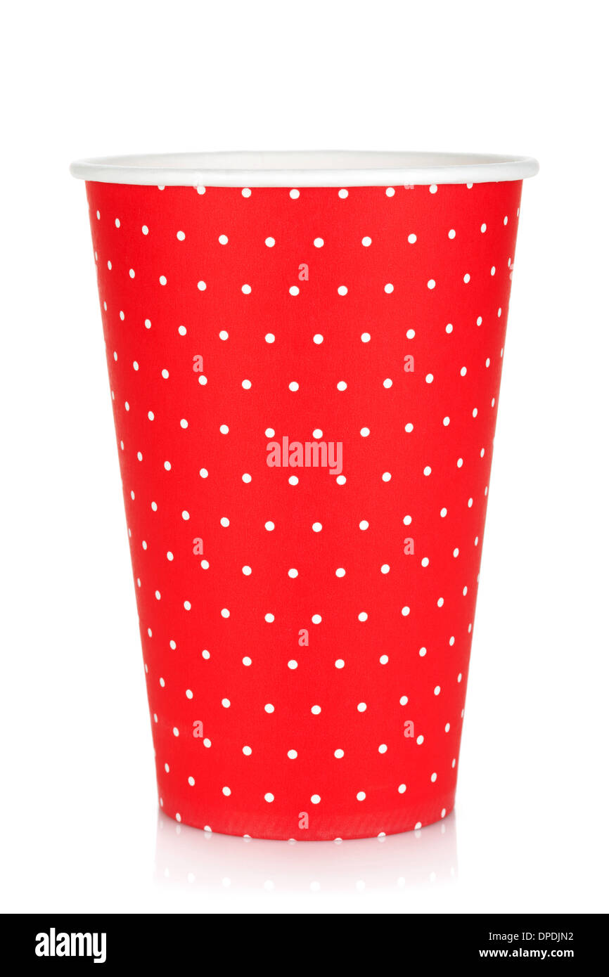 Disposable paper cup. Isolated on white background Stock Photo - Alamy