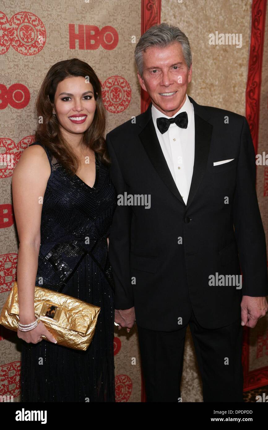 Beverly Hills, CA, . 12th Jan, 2014. Christine Buffer, Michael Buffer at arrivals for HBO 2014