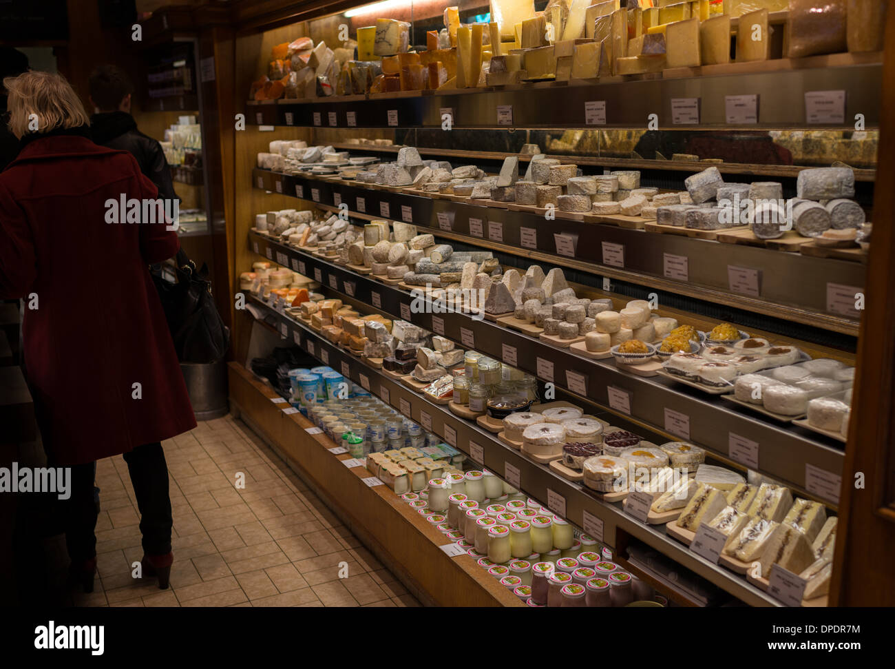 Specialty cheese shop, St Paul district Paris Stock Photo Alamy