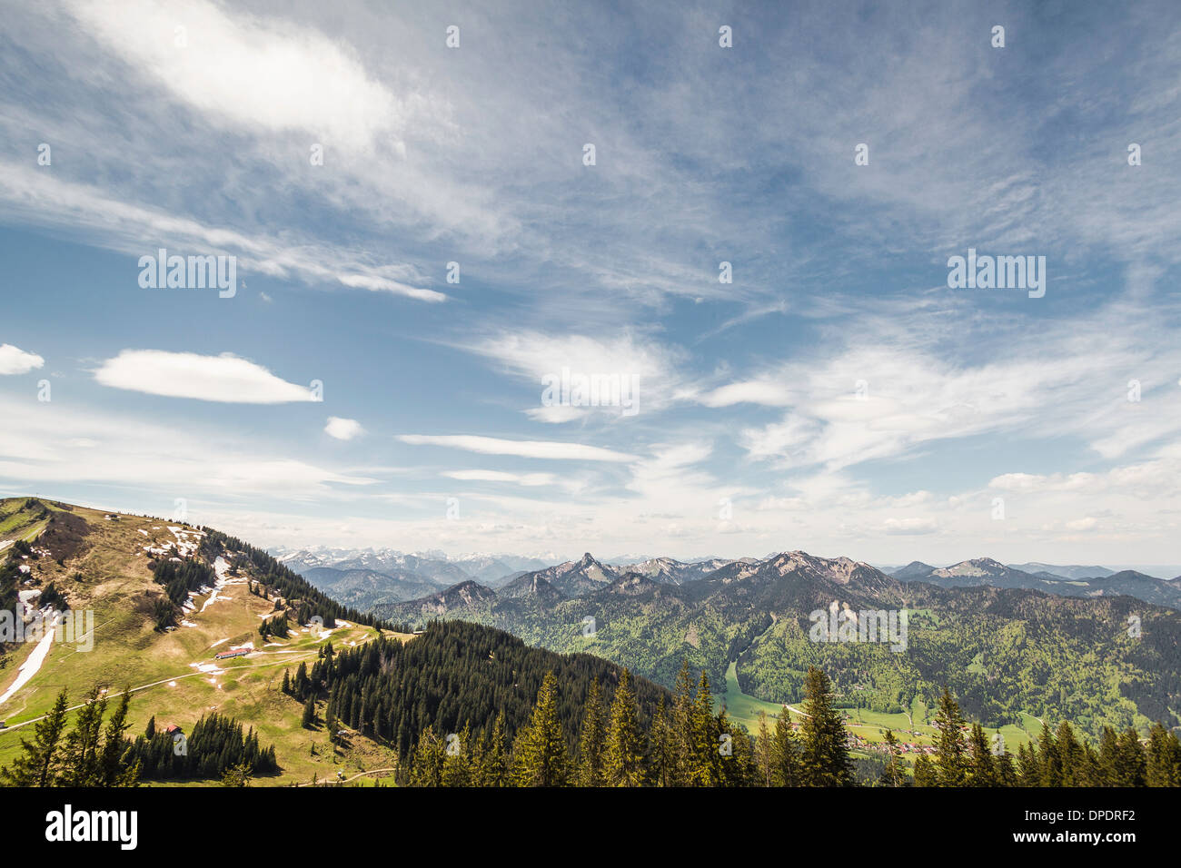 Mt Wallberg, Mangfall Mountains, Bavaria, Germany Stock Photo