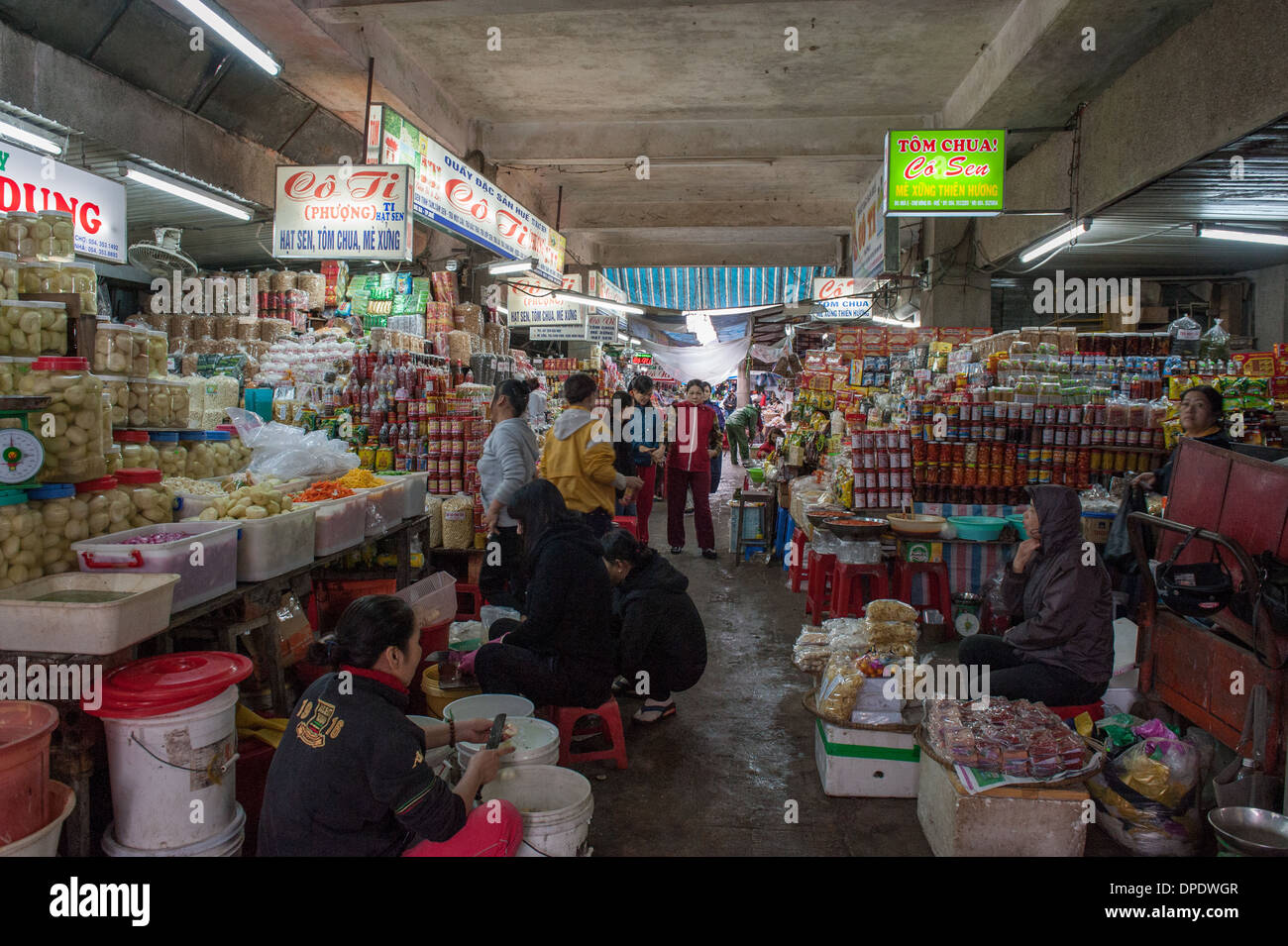 Dong Ba Market in Hue Vietnam Stock Photo Alamy
