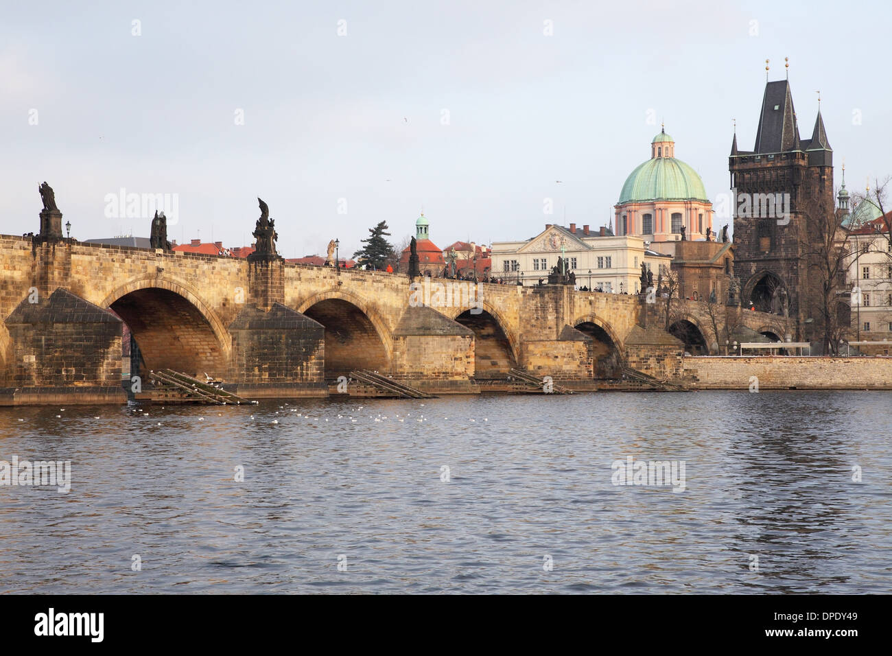 bridge 'Karluv Most', in Prague, Czech Republic Stock Photo