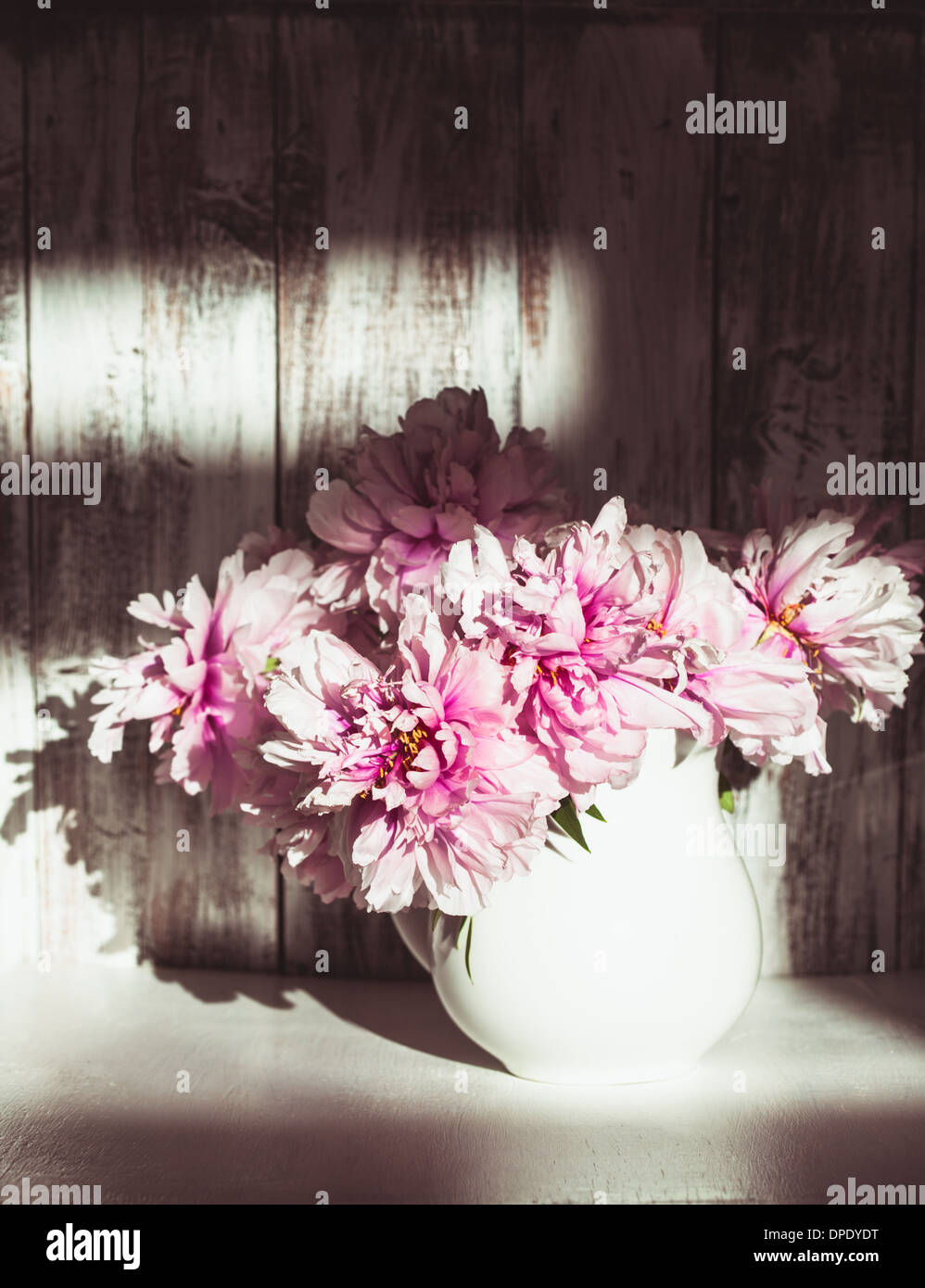 Still life with peonies Stock Photo - Alamy