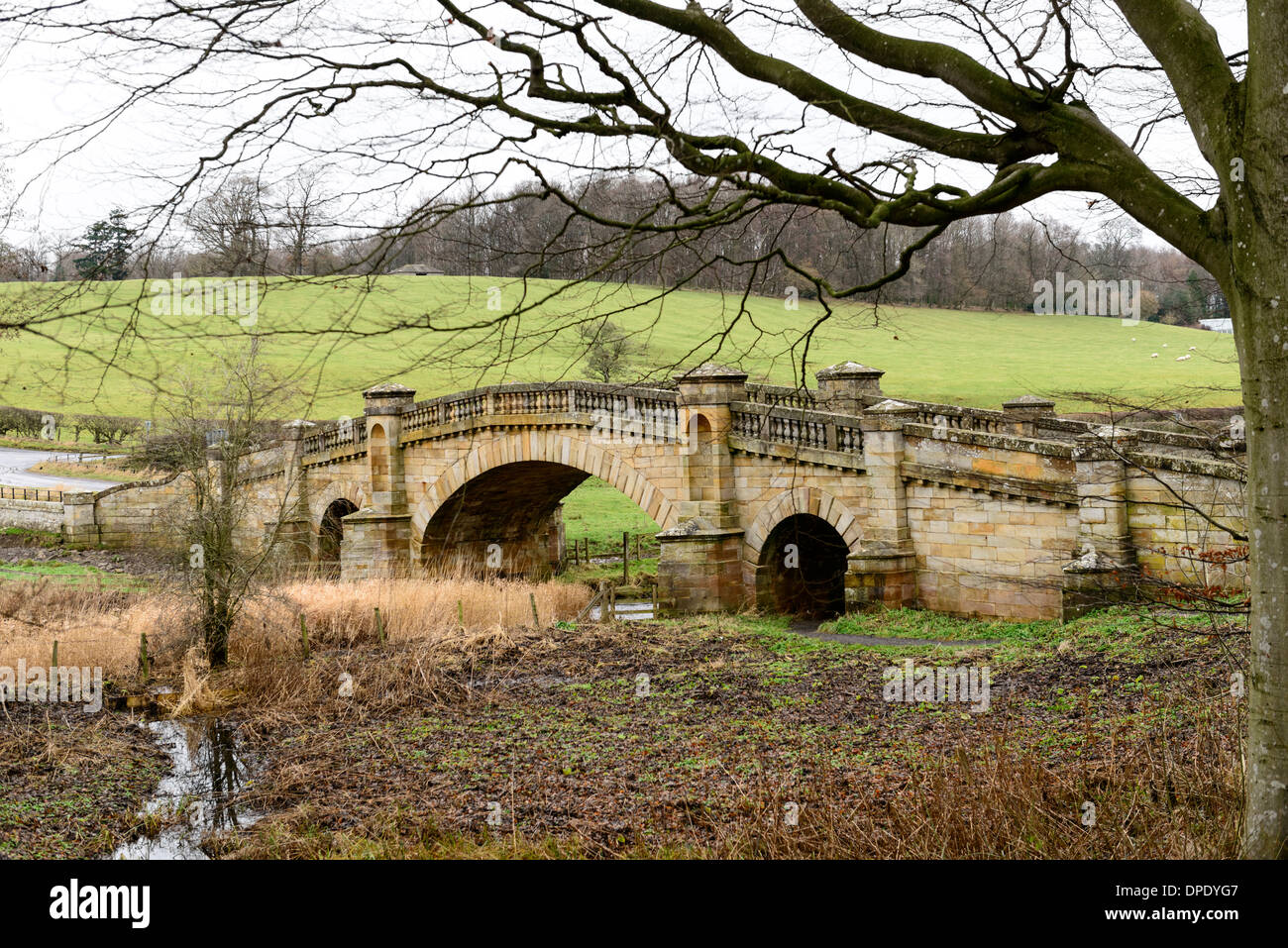 Stone Bridge, Wallington Stock Photo
