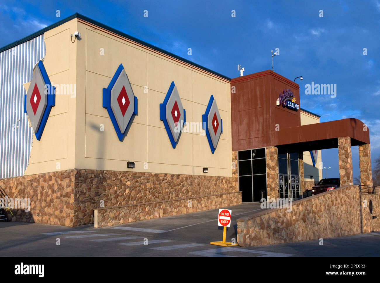 Lucky Star Casino Clinton Oklahoma USA. Stock Photo