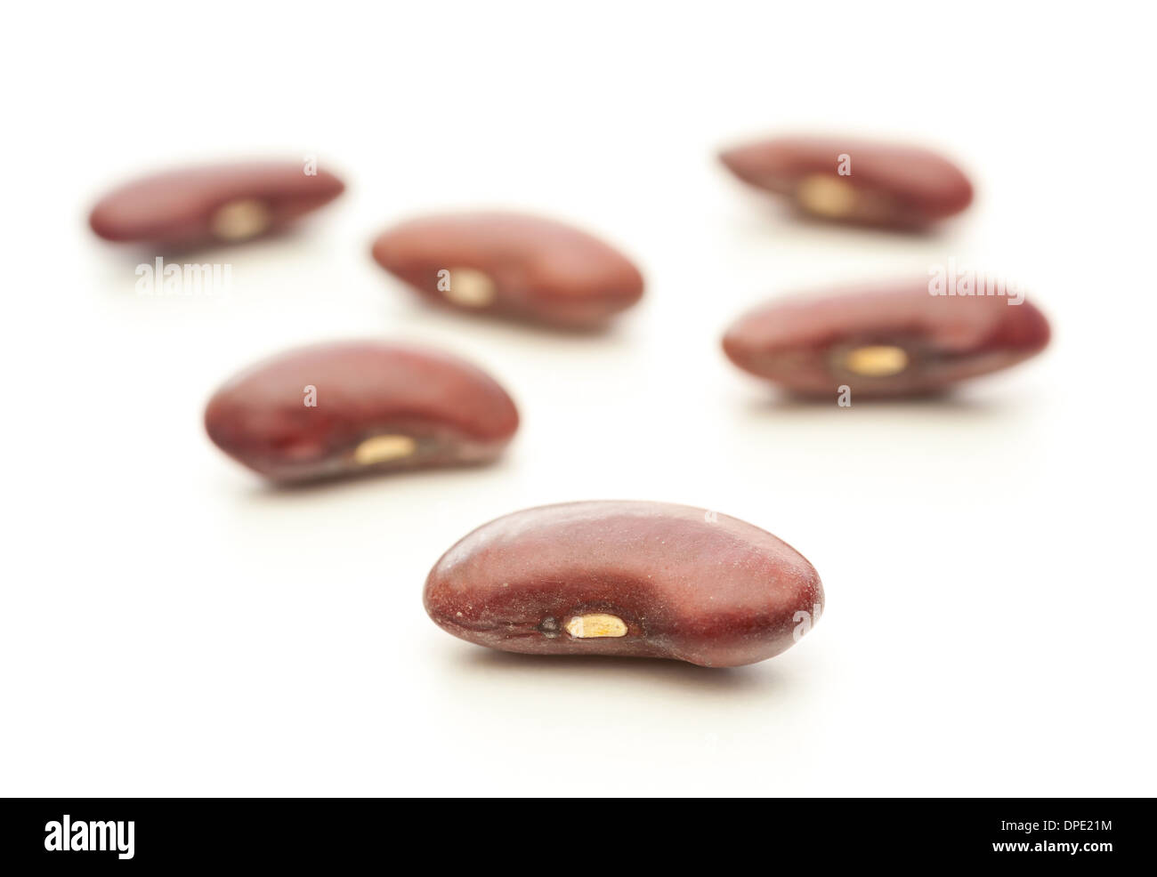 Kidney beans on a white background Stock Photo