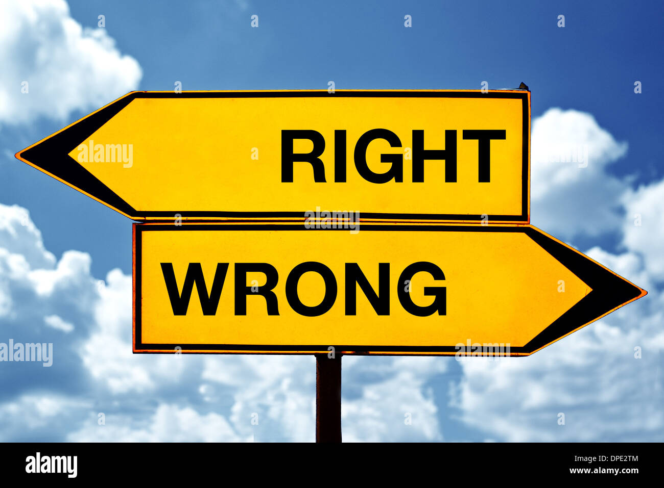 Right and wrong hires stock photography and images Alamy