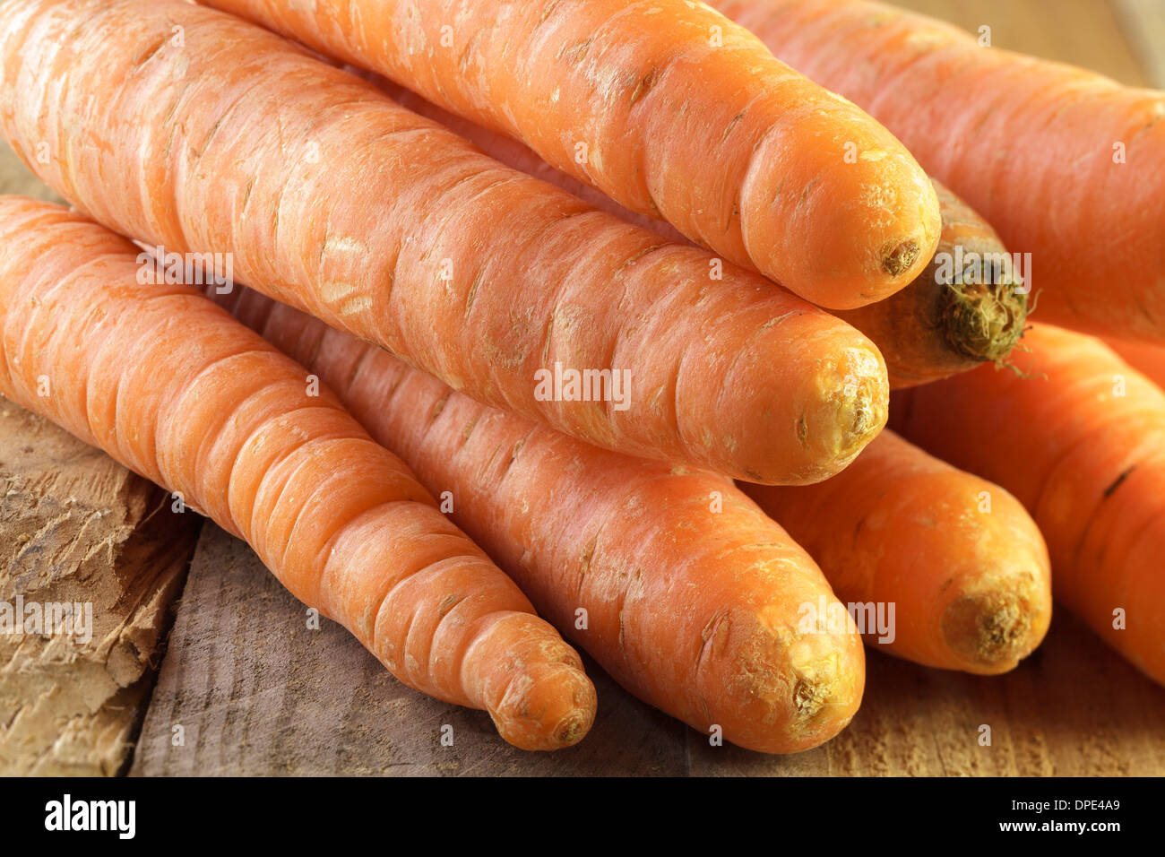 Organic carrots Stock Photo